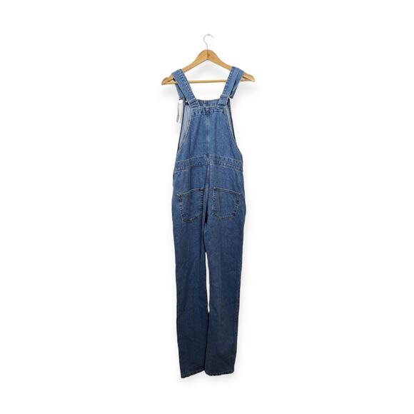NWT ASOS Design Mid Blue Denim Straight Leg Overalls Size XXS - Picture 2 of 7